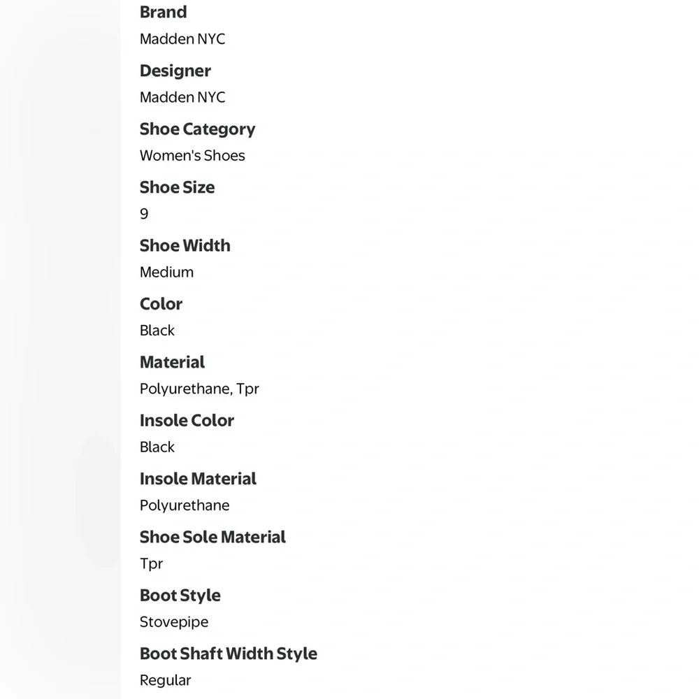 New Steve Madden Deegan Lug-Sole Knee-High Block-Heel Boots in Black Size 9 - Picture 7 of 10